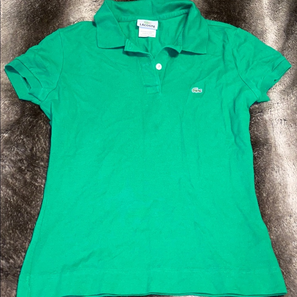Green Lacoste Polo